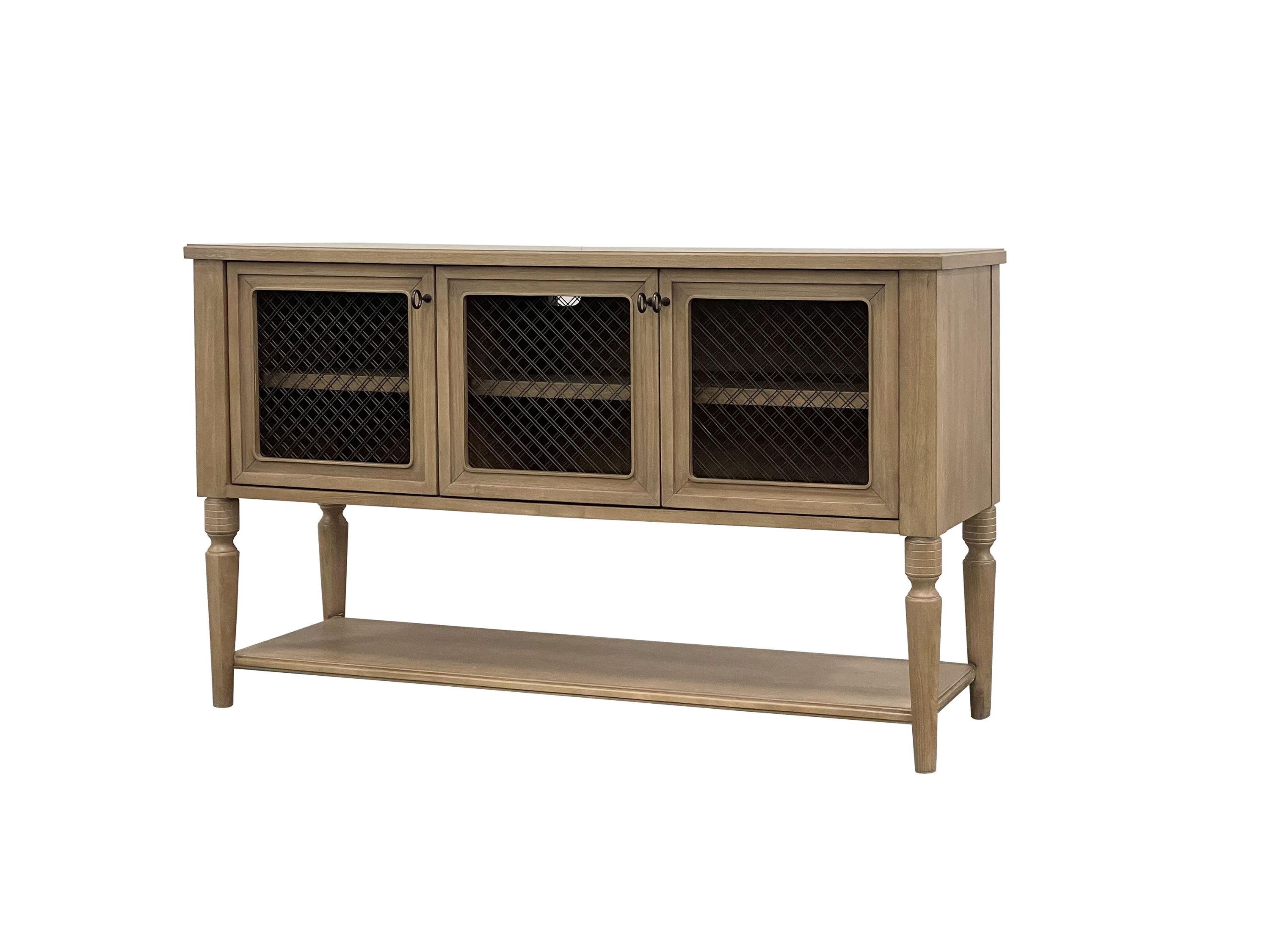 Sever w/ Mesh Door Fronts - Cashew Buffets