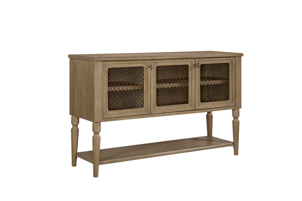 Sever w/ Mesh Door Fronts - Cashew Buffets