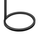 Cerro Round Metal Accent Table with Marble Top