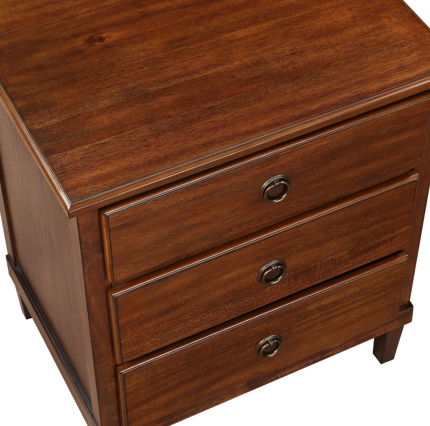 Chamberlin Brown 3-Drawer Nightstand