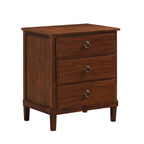 Chamberlin Brown 3-Drawer Nightstand