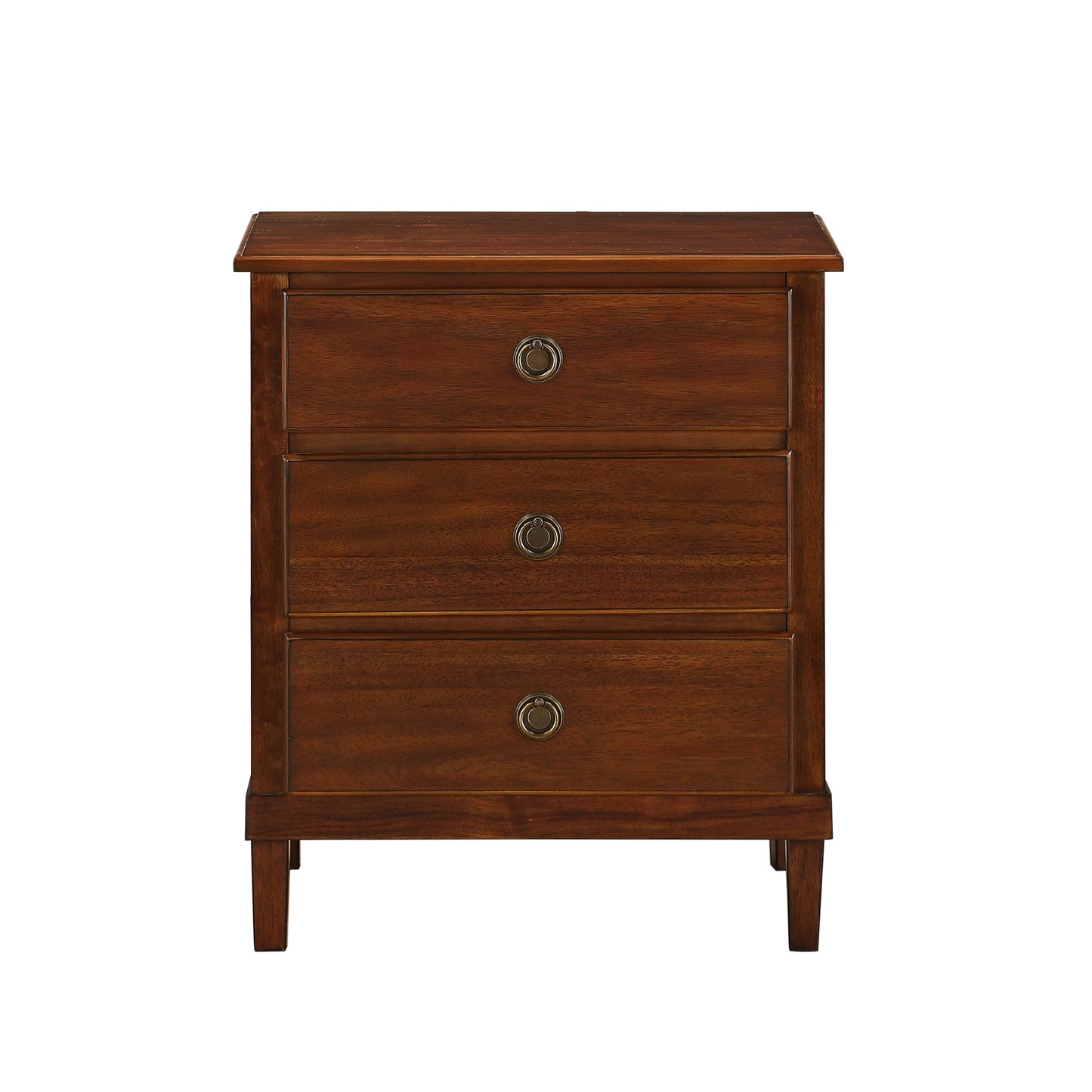 Chamberlin Brown 3-Drawer Nightstand