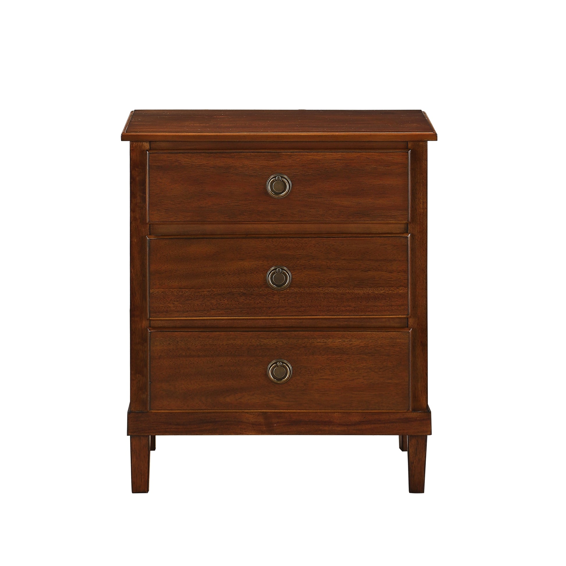 Chamberlin Brown 3-Drawer Nightstand