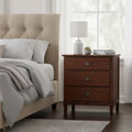 Chamberlin Brown 3-Drawer Nightstand
