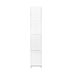Freestanding  Cabinet with Inadjustable Shelves and two Doors for Kitchen, Dining Room, White