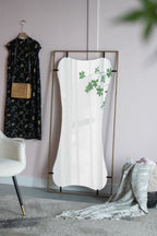 28x1.5x60" Poppy Mirror with Gold Metal Frame Contemporary Design Wall Decor for Bathroom, Entryway - Groovy Boardz