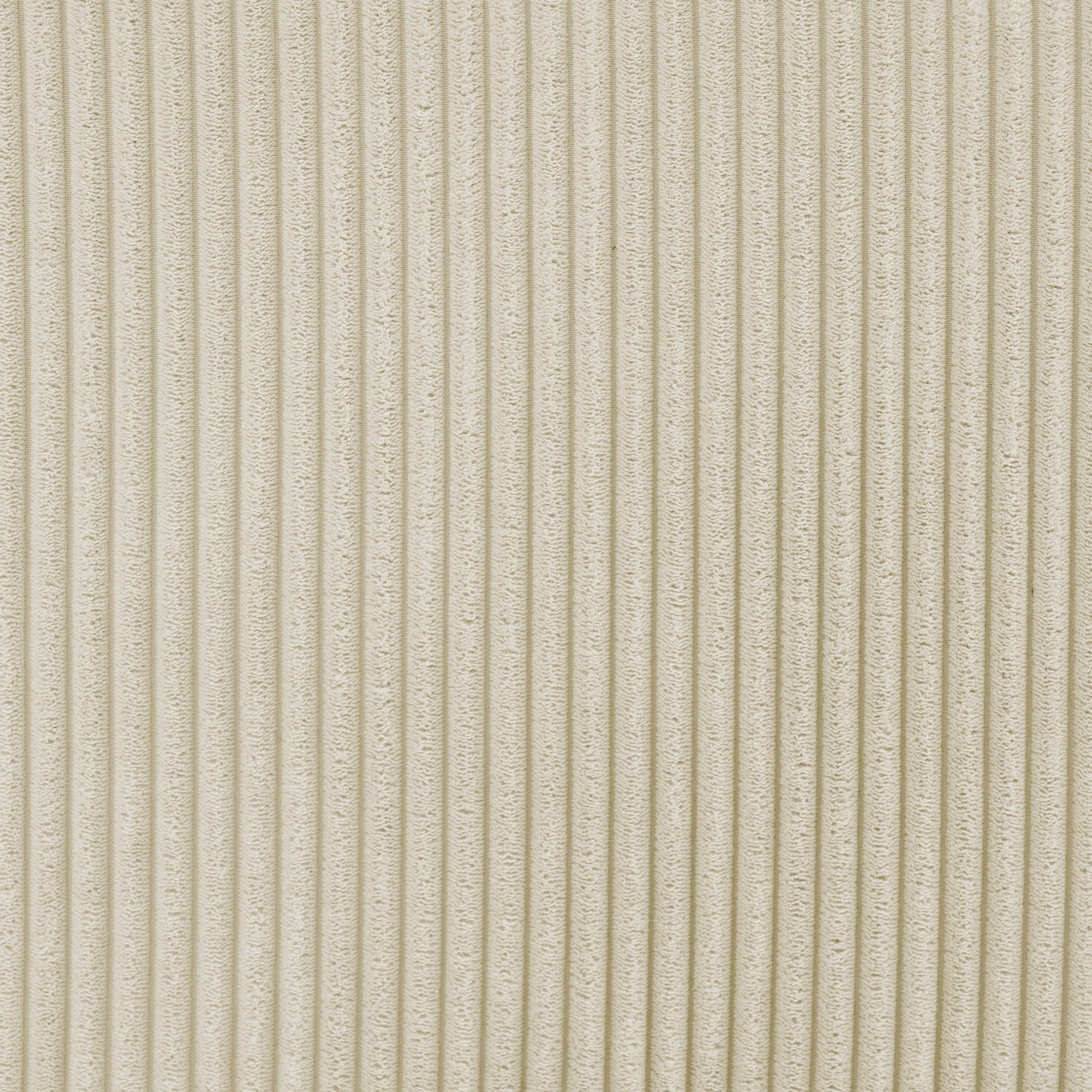 3-Piece Corduroy Double-Chaise Sectional Sofa – Cream