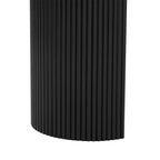 U_STYLE Curved Design Console Table with Unique Vertical Stripe Design ,Suitable for Living Room,Study and Entrance