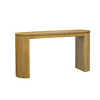 U_STYLE Curved Design Console Table with Unique Vertical Stripe Design ,Suitable for Living Room,Study and Entrance