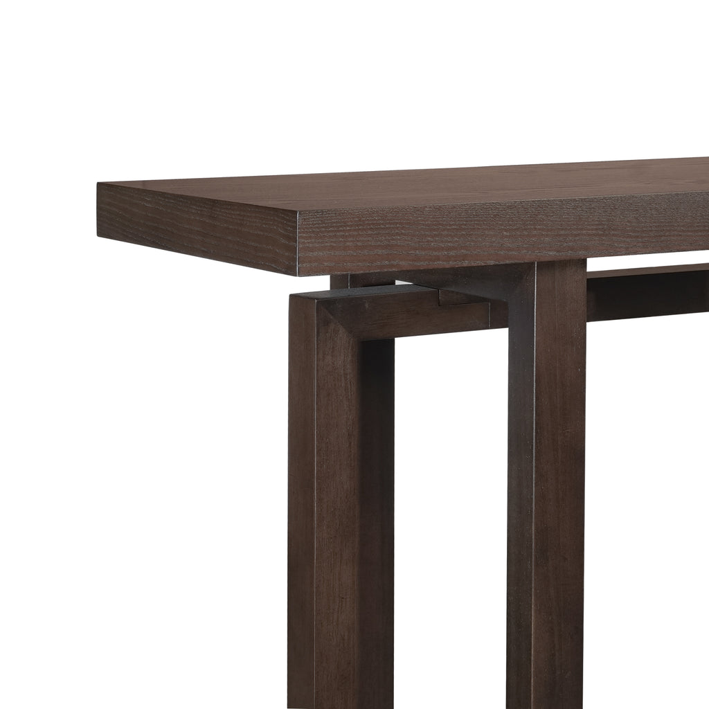 59' Narrow Console Table - MDF Entryway Sofa Table for Hallway, Living Room, Foyer with Space-Saving Design