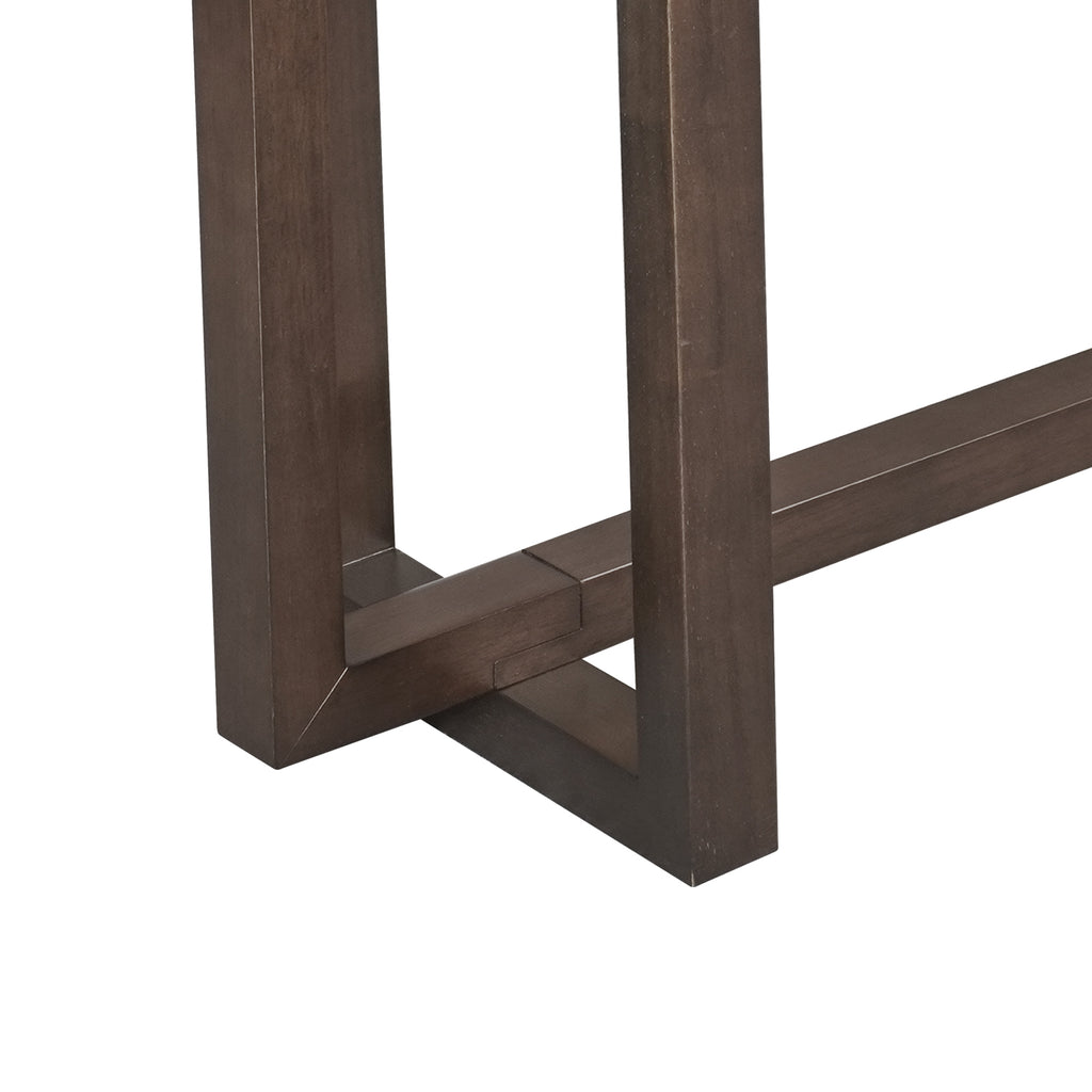 59' Narrow Console Table - MDF Entryway Sofa Table for Hallway, Living Room, Foyer with Space-Saving Design