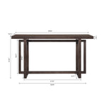 59' Narrow Console Table - MDF Entryway Sofa Table for Hallway, Living Room, Foyer with Space-Saving Design