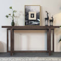 59' Narrow Console Table - MDF Entryway Sofa Table for Hallway, Living Room, Foyer with Space-Saving Design