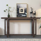 59' Narrow Console Table - MDF Entryway Sofa Table for Hallway, Living Room, Foyer with Space-Saving Design