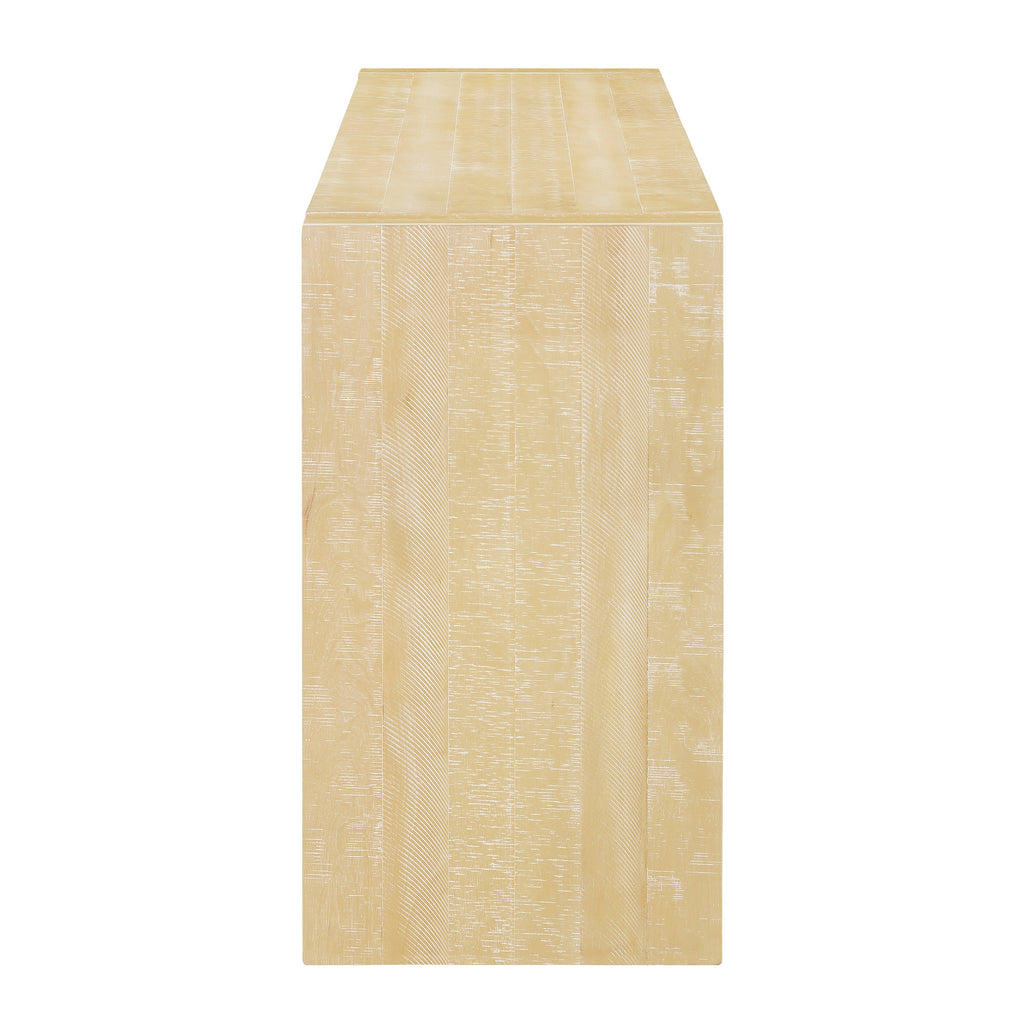 Retro Modern Wood Console Table, Long Sofa Table Behind Couch, Farmhouse Accent Table with Angled Metal Frame, Entryway Table for Hallway, Living Room, Foyer