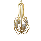 4 - Light Metal Chandelier, Hanging Light Fixture with Adjustable Chain for Kitchen Dining Room Foyer Entryway, Bulb Not Included - Groovy Boardz