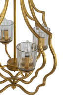4 - Light Metal Chandelier, Hanging Light Fixture with Adjustable Chain for Kitchen Dining Room Foyer Entryway, Bulb Not Included - Groovy Boardz