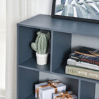 3-Tier Child Bookcase Open Shelves Cabinet Floor Standing Cube Storage Organizer with Drawers - Grey - Groovy Boardz