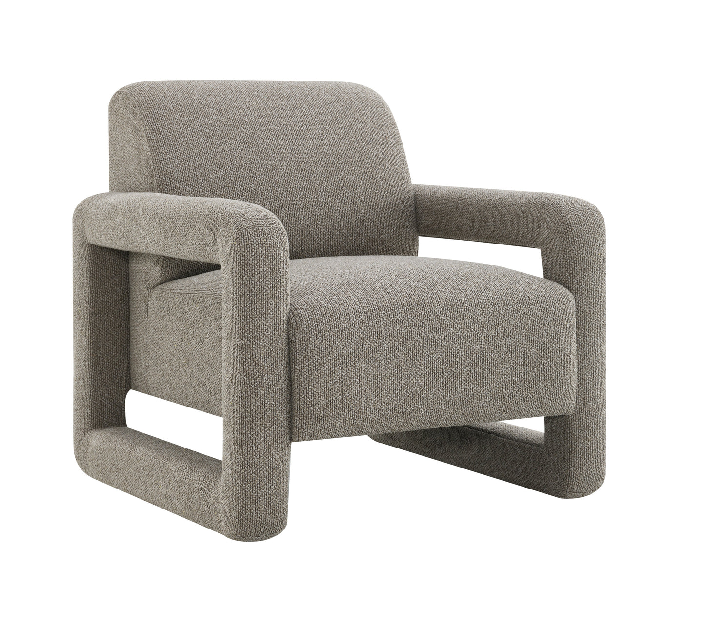 Glenda Gray Chenille Accent Chair