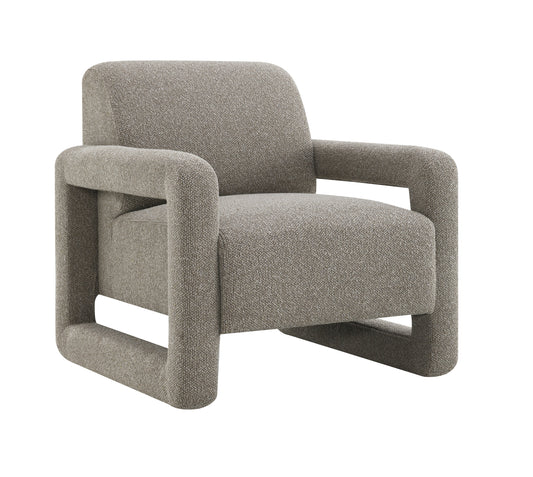 Glenda Gray Chenille Accent Chair