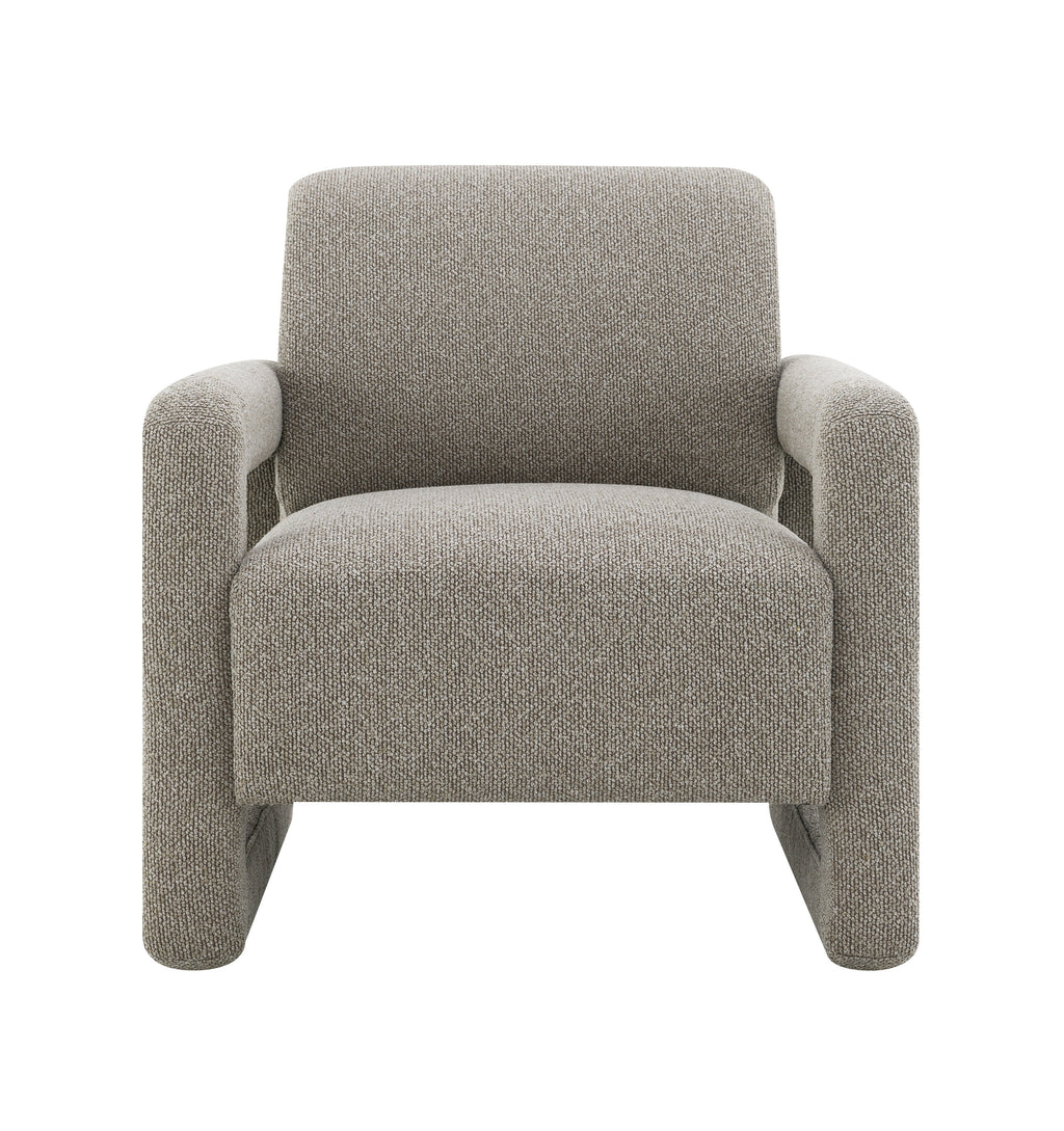 Glenda Gray Chenille Accent Chair