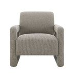 Glenda Gray Chenille Accent Chair