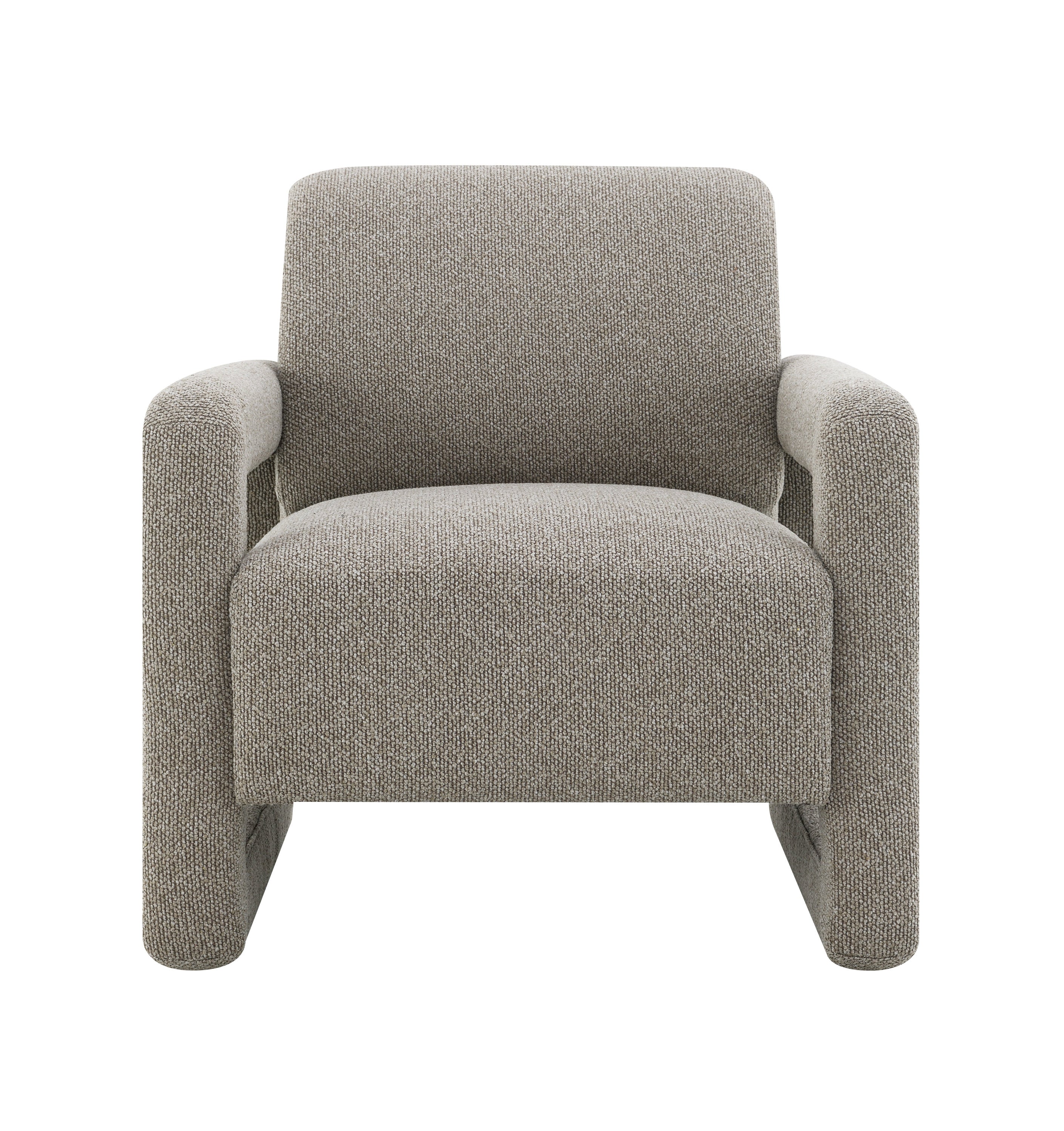 Glenda Gray Chenille Accent Chair