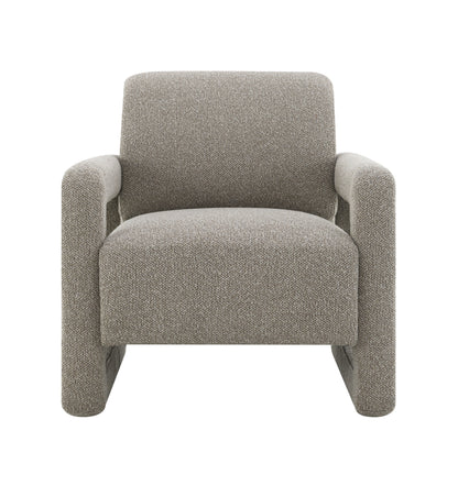 Glenda Gray Chenille Accent Chair