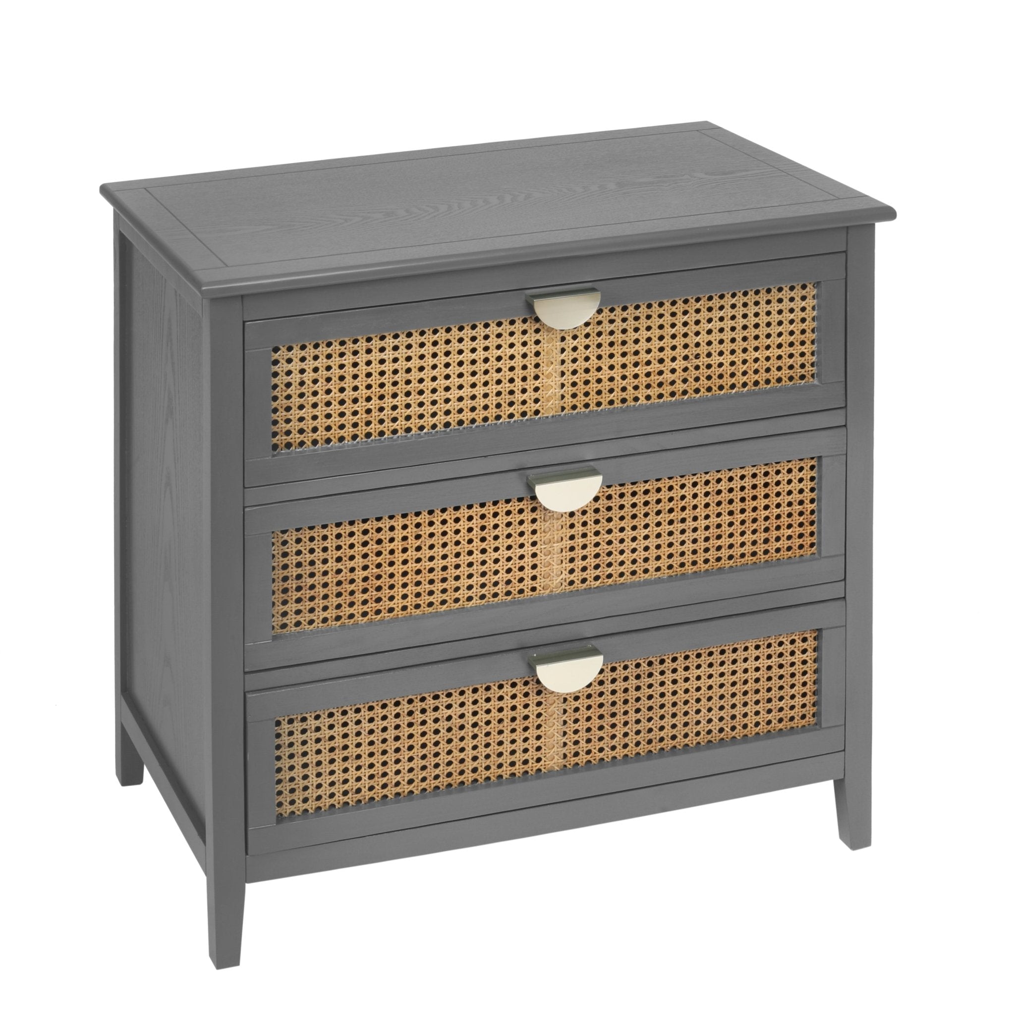 3 Drawer Cabinet,Natural rattan,American Furniture,Suitable for bedroom, living room, study - Groovy Boardz