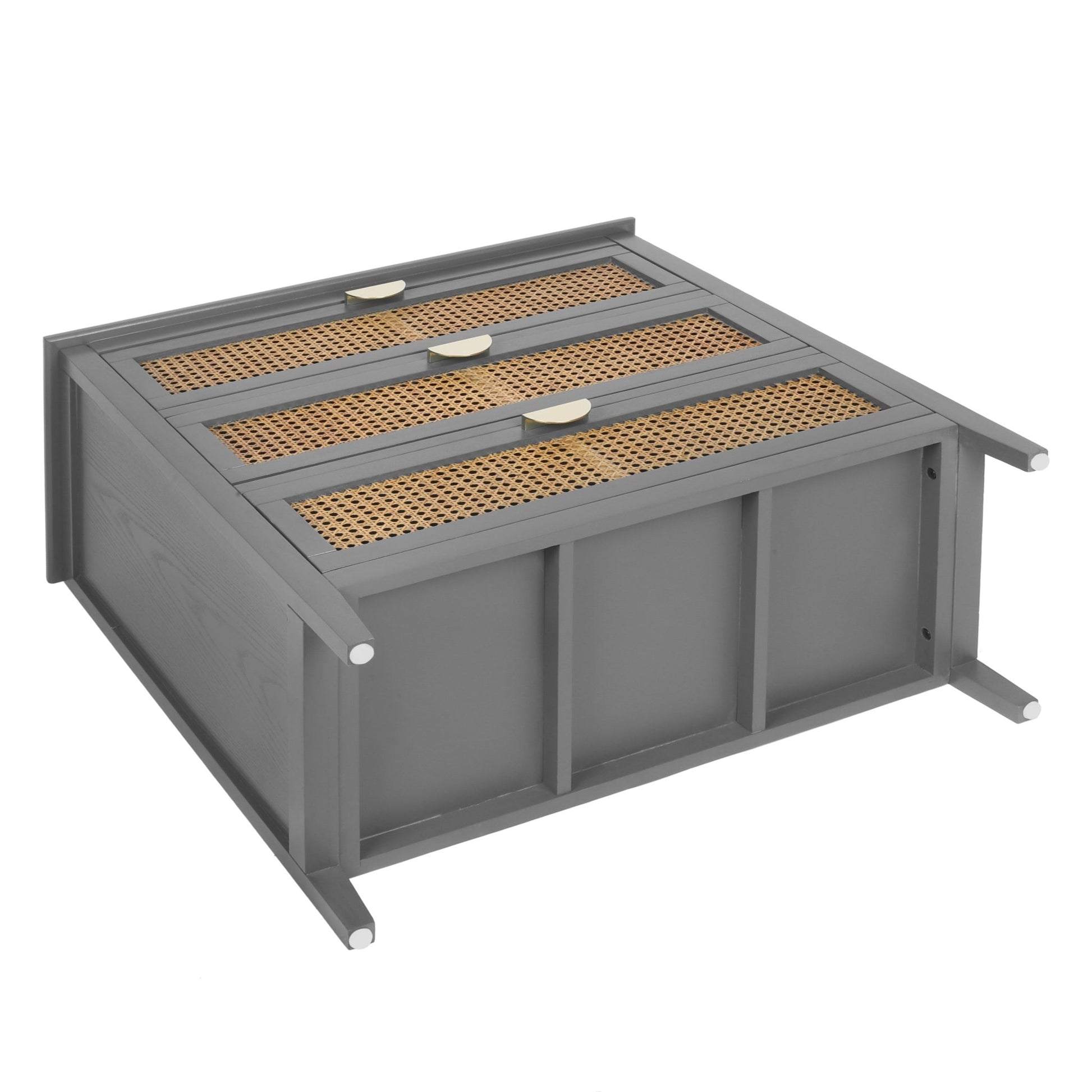 3 Drawer Cabinet,Natural rattan,American Furniture,Suitable for bedroom, living room, study - Groovy Boardz