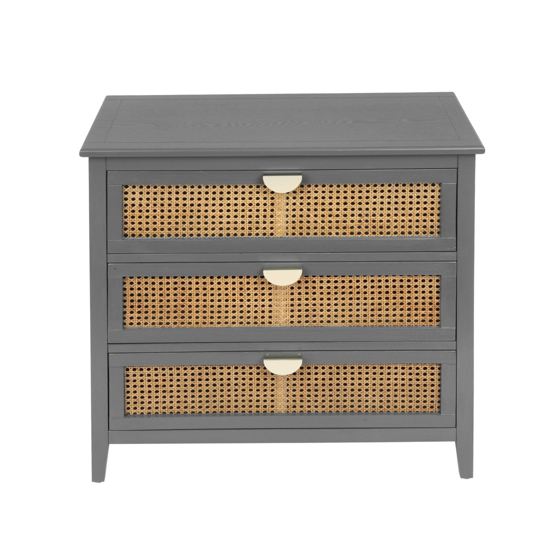 3 Drawer Cabinet,Natural rattan,American Furniture,Suitable for bedroom, living room, study - Groovy Boardz
