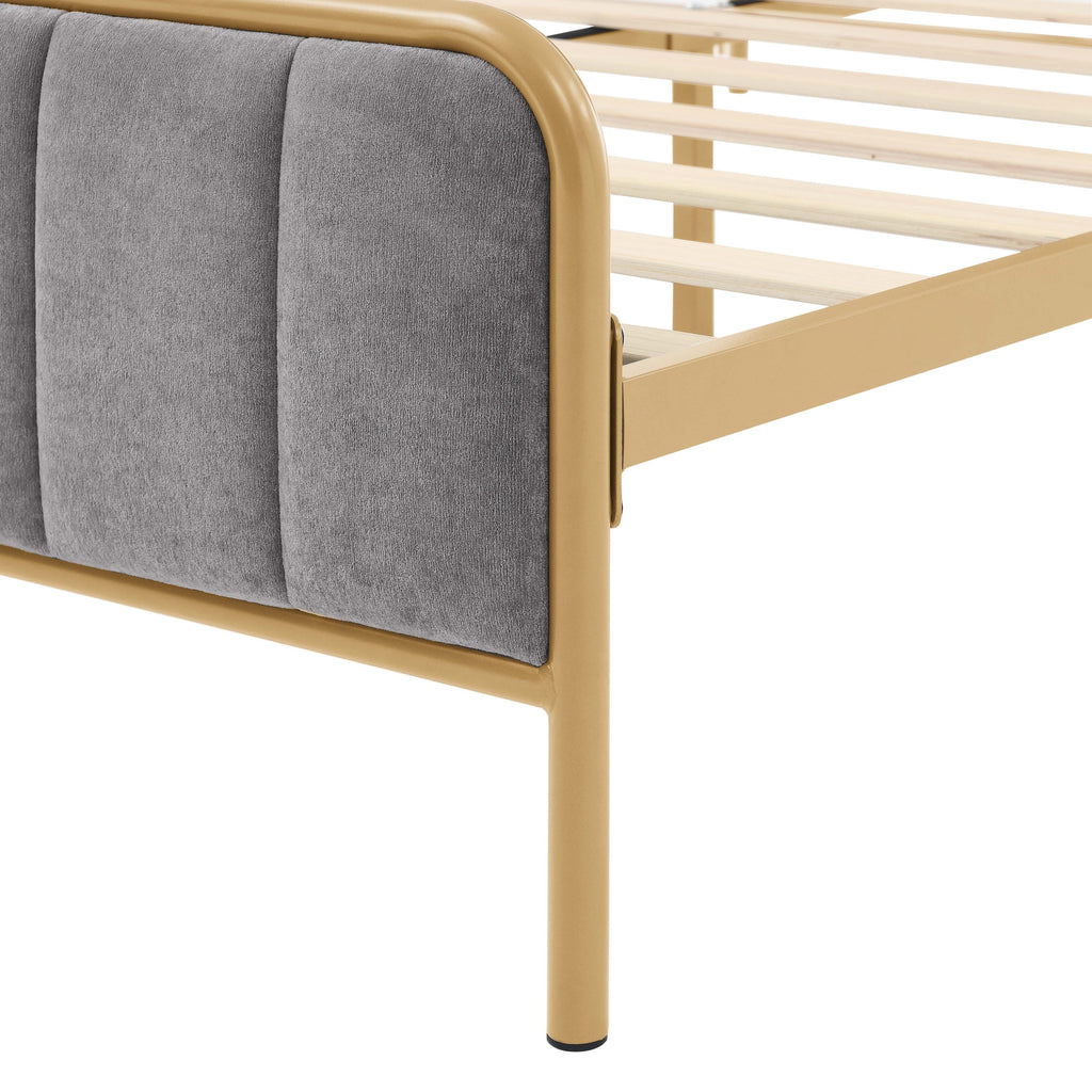 Ashley Upholstered Queen Bed Frame