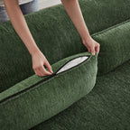 Chenille L-Shape Luxury Sectional Oversized Sofa,Mnimalist Design,Comfy Sleeper Couch for Living Room,Apartment&Reception Spaces,No Assembly Required Sectional Sofa