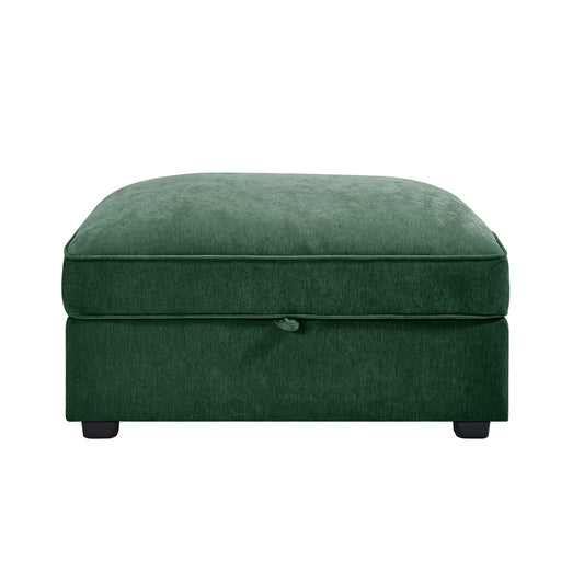 Ottoman - chenille-Green