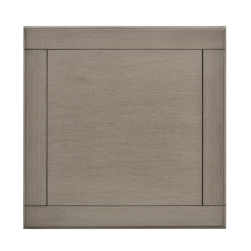 Dauphin Storage Shelf Side Table, Grey Cashmere Wood