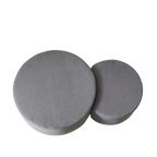 Nesting Coffee Table Set of 2,Upholstered Round Coffee Tables Set of 2 for Living Room, Modern Foam Round Coffee Table Side Table End Table Ottoman, No Assembly