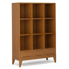 Harper - Cube Storage with Drawers - Teak Brown