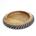 Dannel Handmade Wooden Bowl with Black Filler