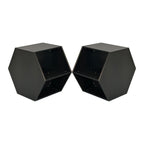 47.24'' Hexagonal Coffee Table Side Table  Burmese Sumac 2PCS