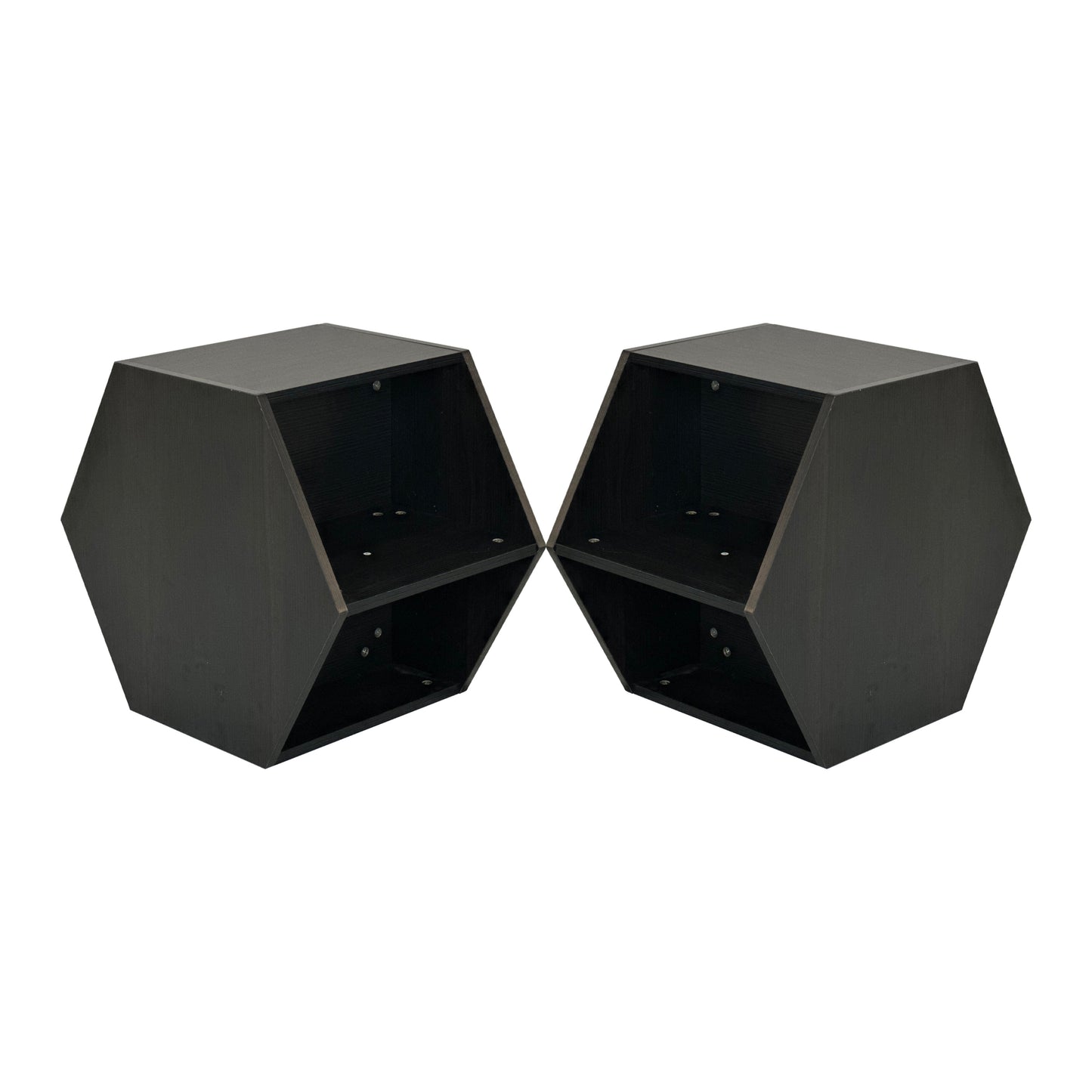 47.24'' Hexagonal Coffee Table Side Table  Burmese Sumac 2PCS