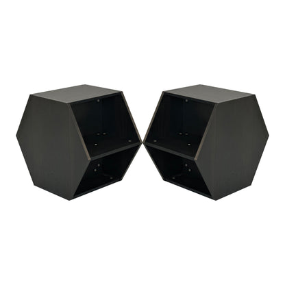47.24'' Hexagonal Coffee Table Side Table  Burmese Sumac 2PCS