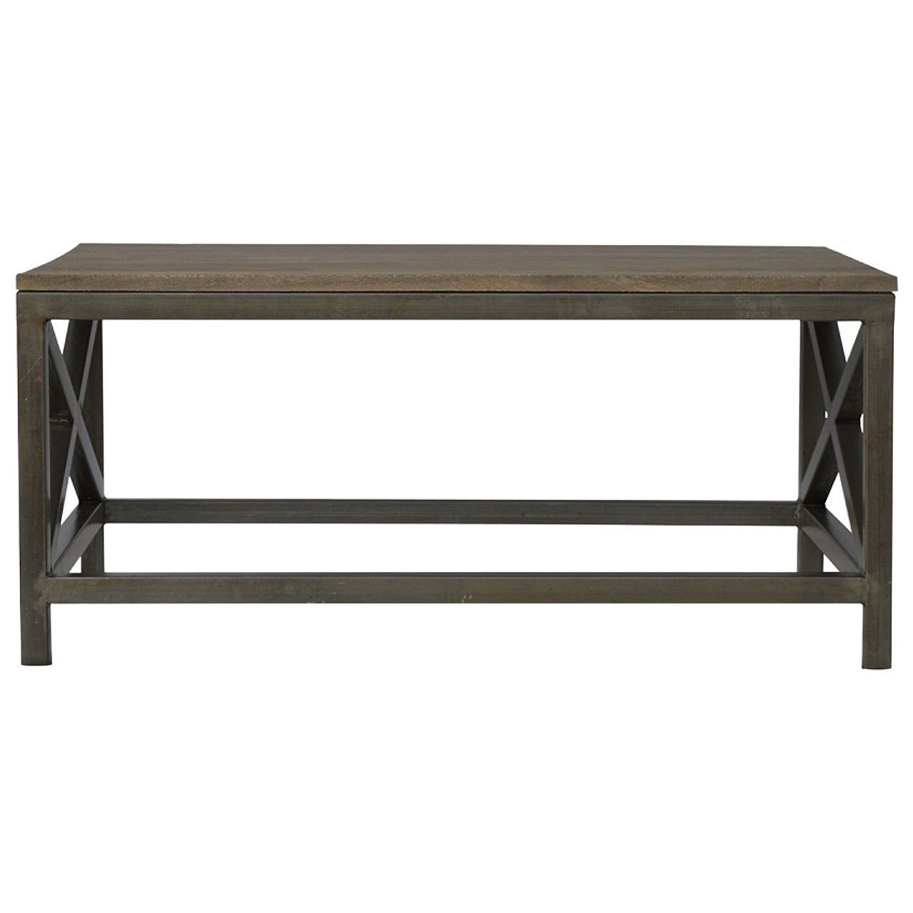 Industrial Cross Metal Coffee Table