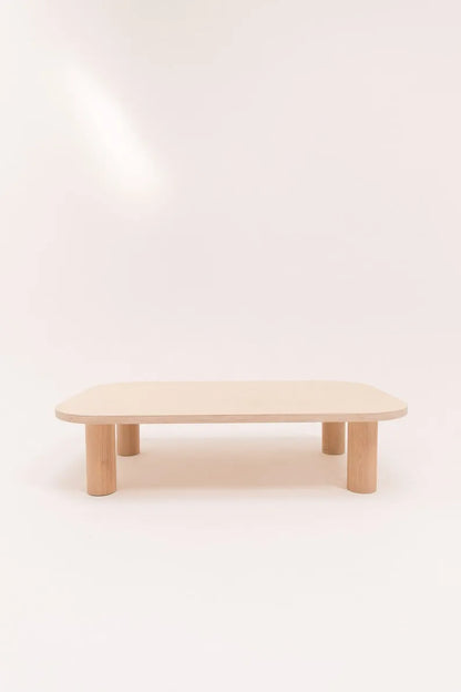 Joli Rectangular Birch Wood Coffee Table