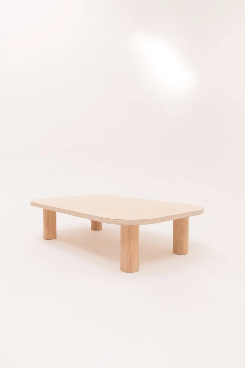 Joli Rectangular Birch Wood Coffee Table