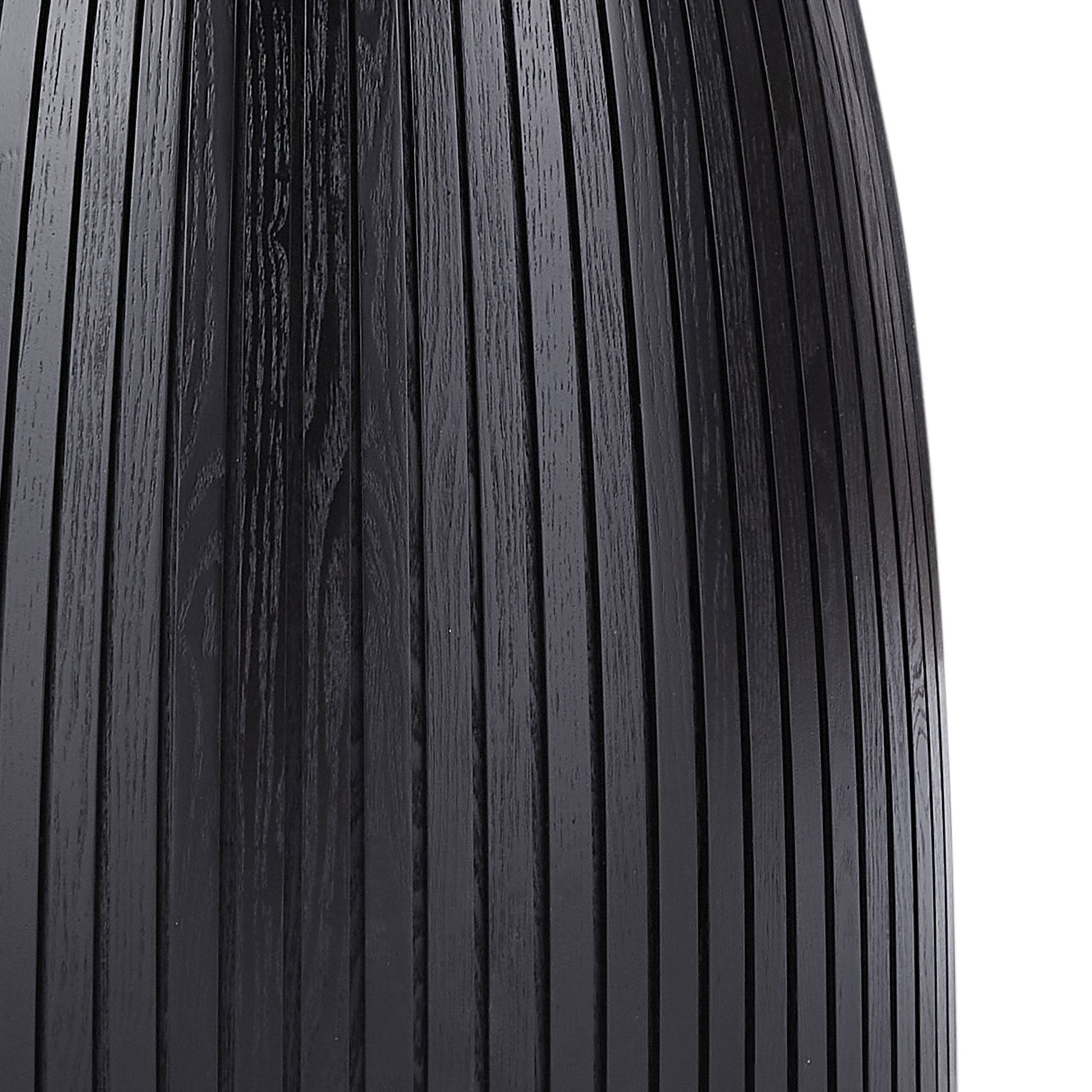 Lamod Round Wood Slatted Dining Table