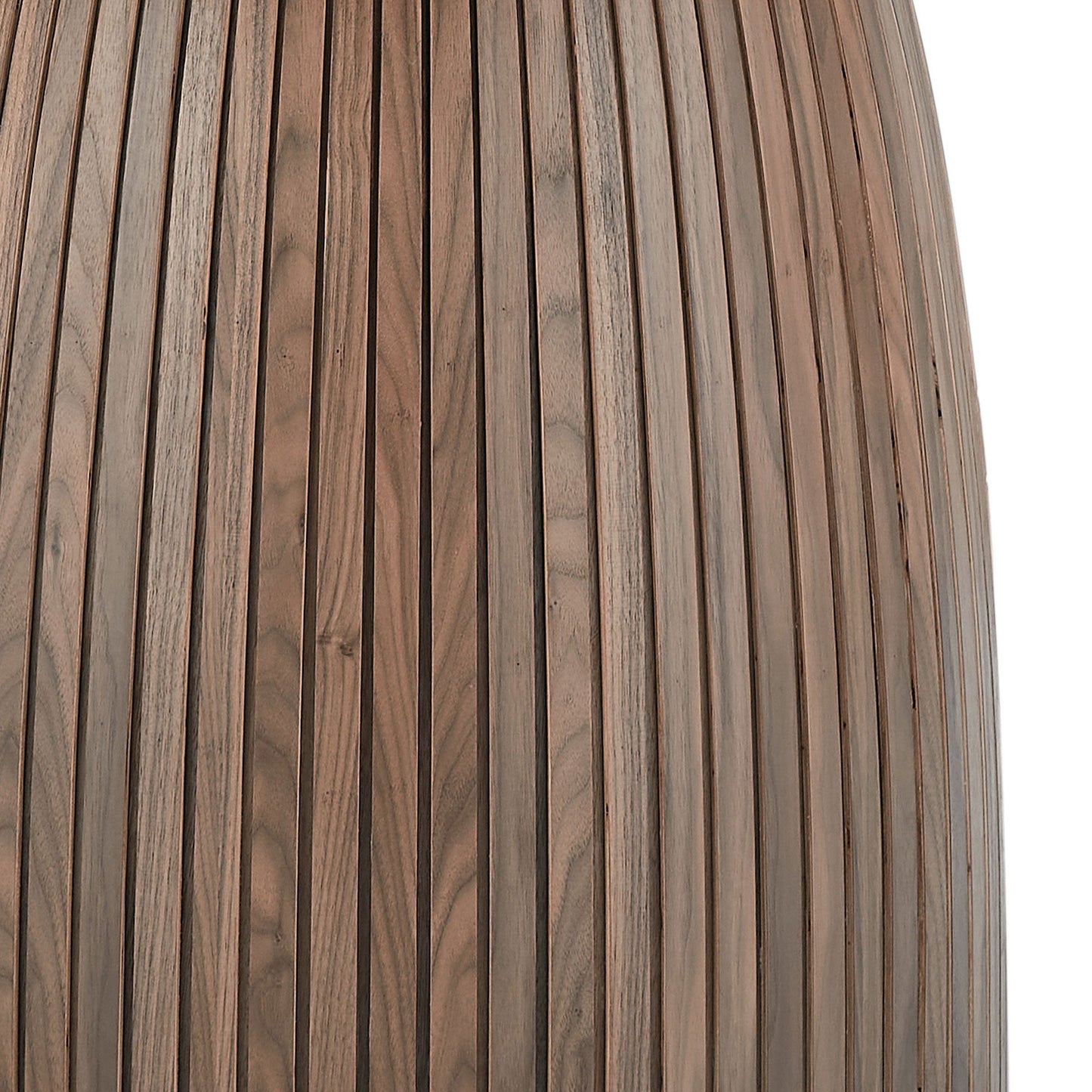 Lamod Round Wood Slatted Dining Table