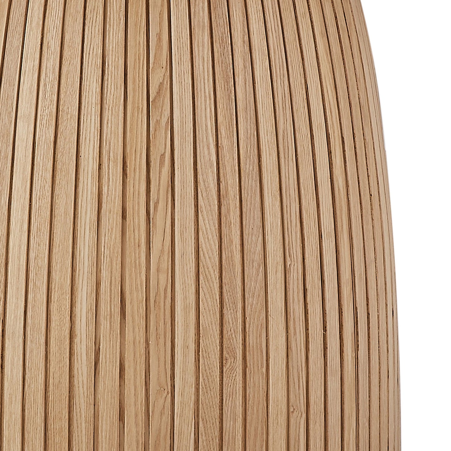 Lamod Round Wood Slatted Dining Table