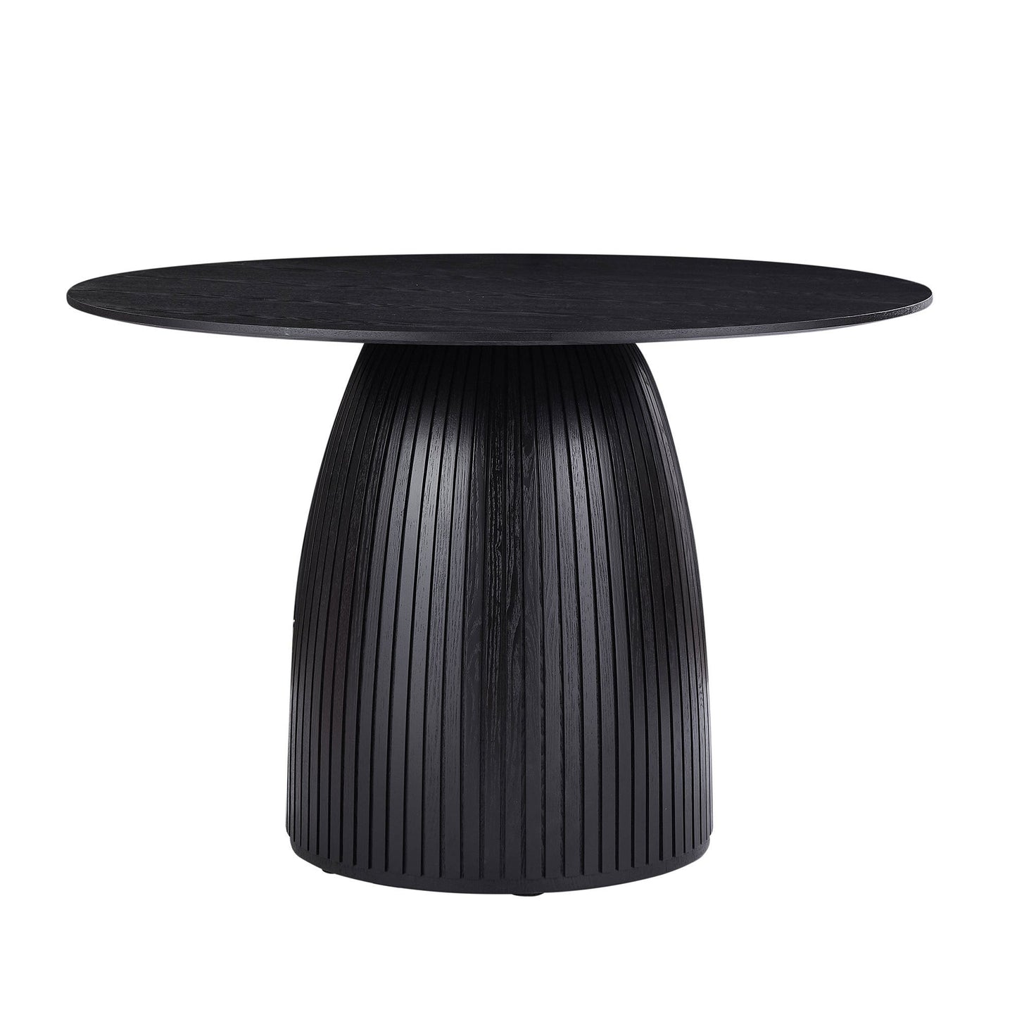 Lamod Round Wood Slatted Dining Table