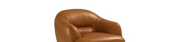 Leonia Cognac Leather Loveseat