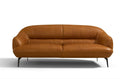 Leonia Cognac Leather Loveseat